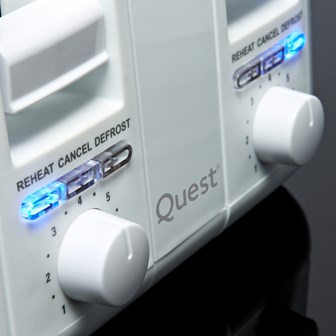 Quest 4 Slice Toaster - White