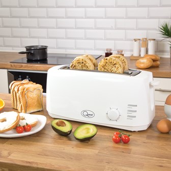 4 Slice Cool Touch Toaster - White
