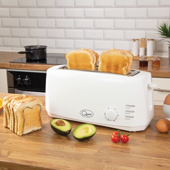 4 Slice Cool Touch Toaster - White