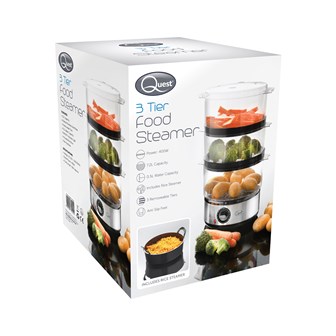 3-Layer Compact Food Steamer