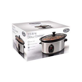 Stainless Steel 3.5 Ltr Slow Cooker - 200W