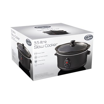 Black 3.5 Ltr Slow Cooker - 200W