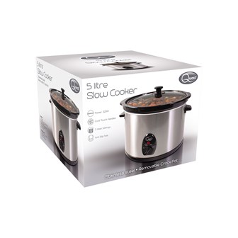 Stainless Steel 5 Ltr Slow Cooker - 320W