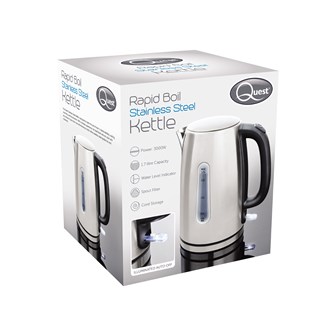 Rapid Boil Full Stainless Steel Kettle 1.7L