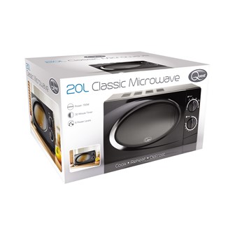 20L Microwave - Black
