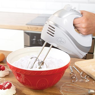 Professional Hand Mixer - White/Silver
