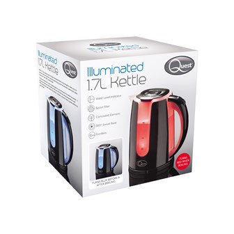 Dual LED Illuminated Kettle - 1.7Ltr Black