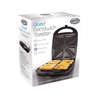 4 Portion Sandwich Toaster - Stainless Steel