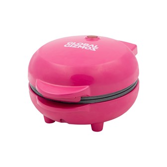 12cm Heart Waffle Maker - Pink