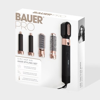 Bauer 5 in 1 Hot Air Hair Styling Set