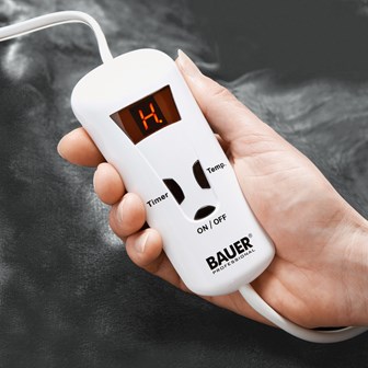 Bauer Luxury Soft Touch Heated Throw- Grey 120x160