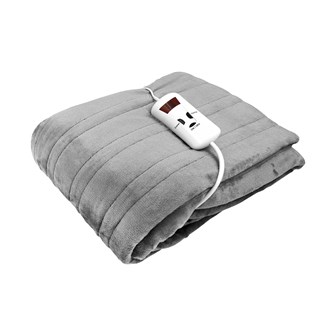 Bauer Luxury Soft Touch Heated Throw- Grey 120x160
