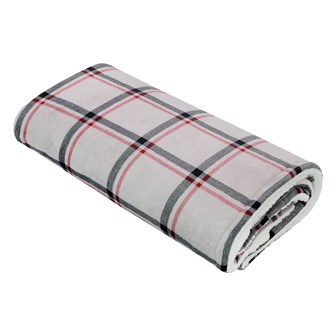 Bauer Luxury Soft Touch Heated Throw Plaid 120x160