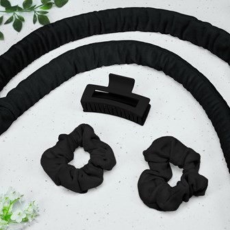 Bauer Soft Heatless Curler Set - Black