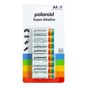 8PK AA Polaroid Alkaline Battery
