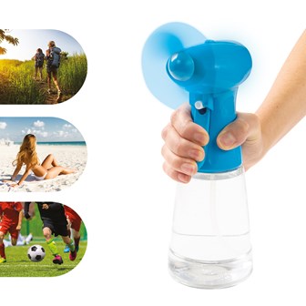 Handheld Water Mist Spray Fan - Blue
