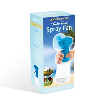 Handheld Water Mist Spray Fan - Blue