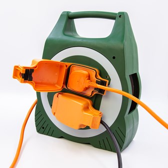 2 Way 15M Outdoor Cable Reel - 13A