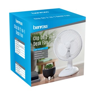 6" 2 in 1 Desk/Clip Fan