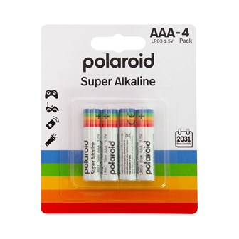4Pk AAA Polaroid Alkaline Battery