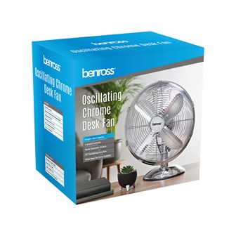 12" Chrome Desk Fan