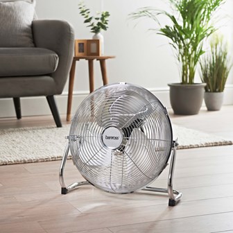 14" High Velocity Chrome Fan