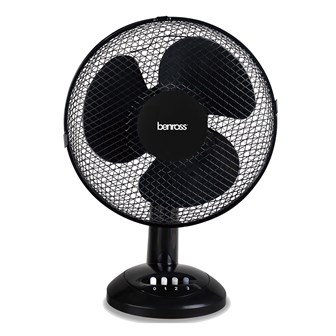 12" Desk Fan - Black