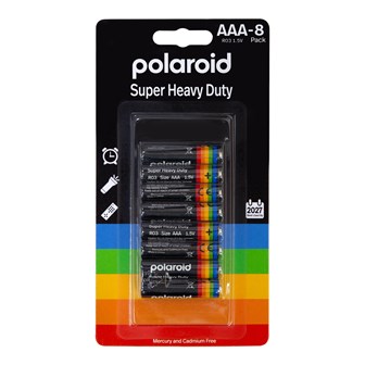 8pk AAA Polaroid Heavy Duty Battery