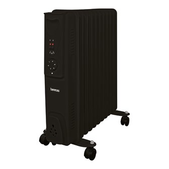11 Fin Oil Filled Radiator - 2500w Black