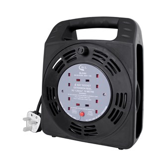 4 Way 15M Cable Reel - 13A