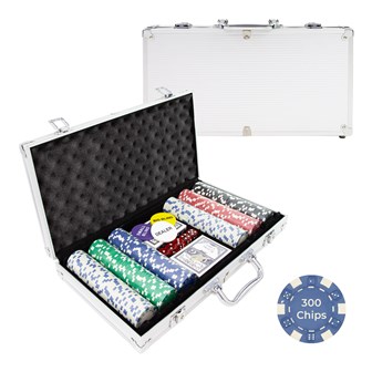 300PC Poker Set In Aluminium Case - 11.5g Chips