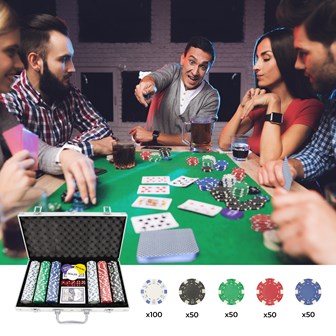 300PC Poker Set In Aluminium Case - 11.5g Chips