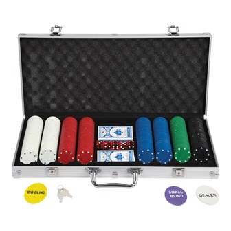 400PC Poker Set In Aluminium Case - 4g Chips