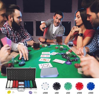 400PC Poker Set In Aluminium Case - 4g Chips