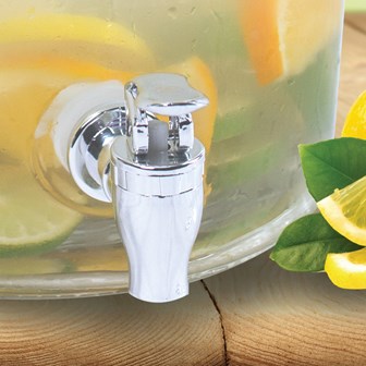 7.6L Airtight Glass Jar W/ Tap & Clip on Lid