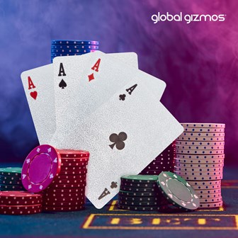 Silver Plated Playing Cards With Wooden Box