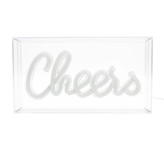 CHEERS Acrylic Box Neon Light