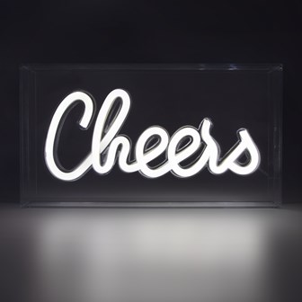 CHEERS Acrylic Box Neon Light
