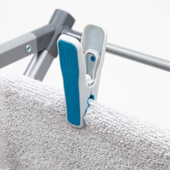 B+D 20pk Pegs - Aqua & Moon Grey