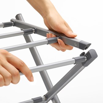 B+D Extendable Compact Airer Grey