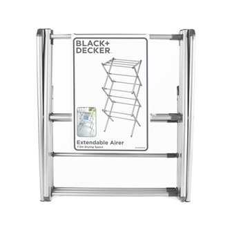 B+D Extendable Compact Airer Grey