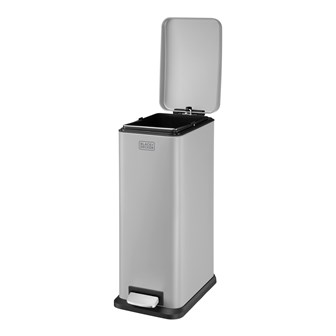 B+D 20L Slimline Soft Close Pedal Bin Grey