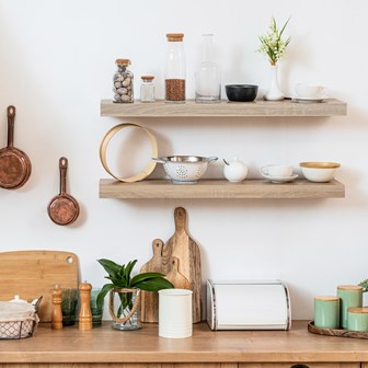 60cm Lime Oak Effect Floating Shelf