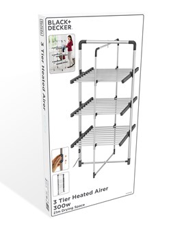 B+D 3 Tier Heated Airer