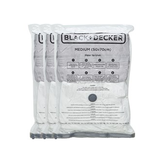 B+D Vacuum Bag 3pk Medium