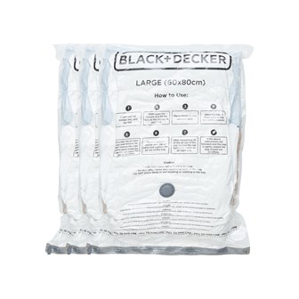 B+D Vacuum Bag 3pk Large