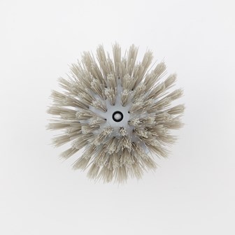 Soap dispensing palm brush