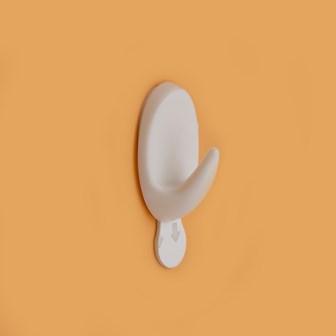 Removable Adhesive Oval Hooks - Micro - 4pcs