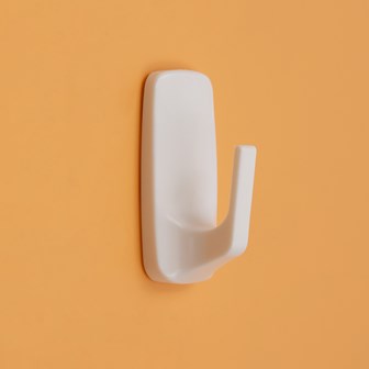 Removable Adhesive Rectangle Hooks - Medium - 2pcs