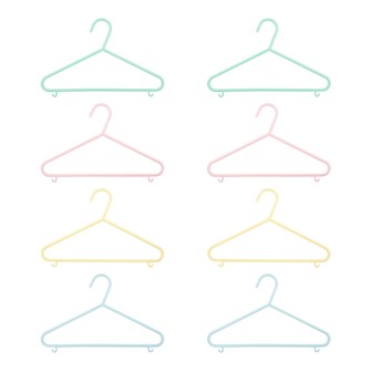 Kids Plastic Hangers, Set of 8